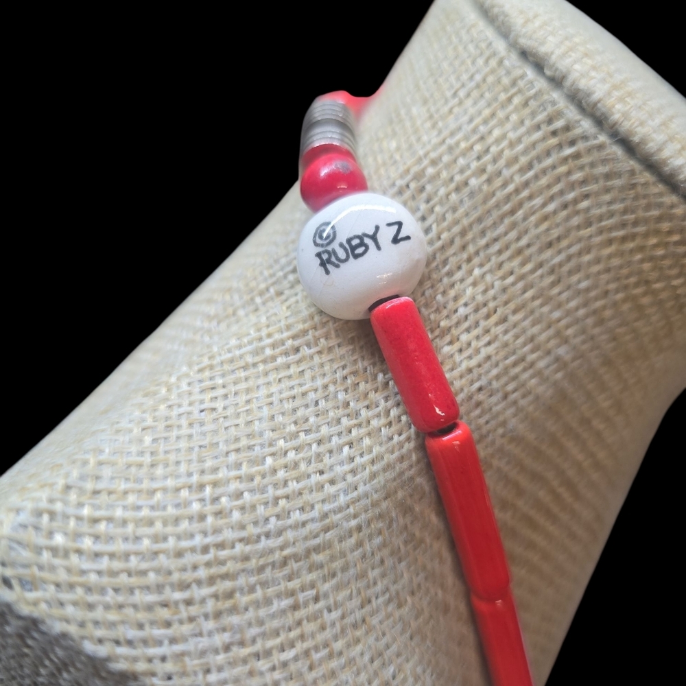 Candace Loheed Ruby Z Ceramic Holly Necklace - image 4